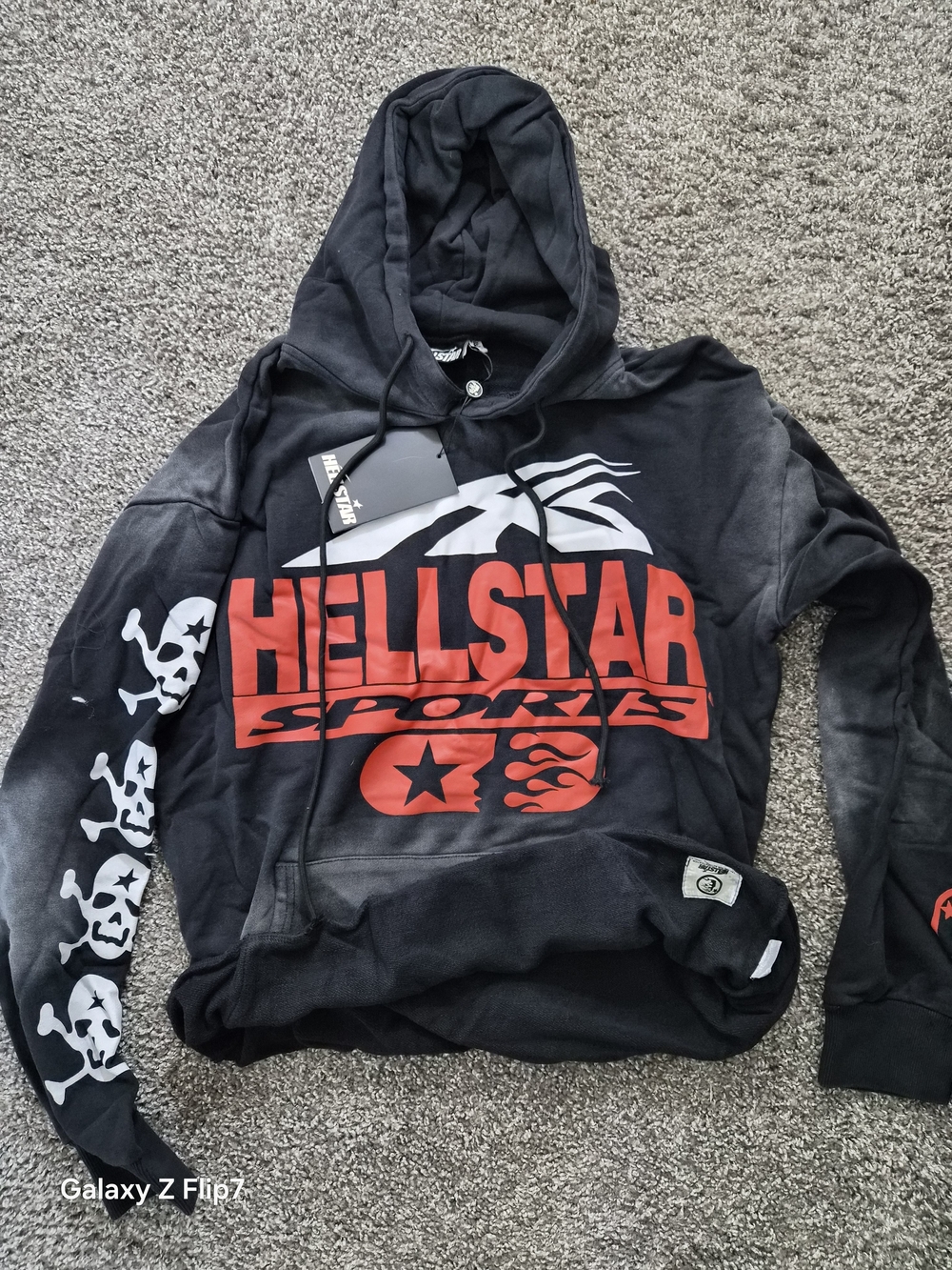Hellstar Sports Black & Red Logo Hoodie